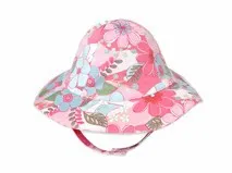 summer sun protective fishing hat infant baby floral polyester bucket hats