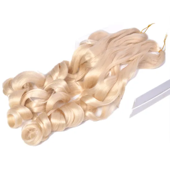 75g 150g High Temperature Ombre Prestretched Spiral Curl Hair Synthetic Loose Curly Crochet Braiding Hair For Black Women
