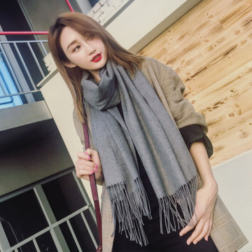 High-Quality Cashmere Scarf - New Winter Korean Solid Color Shawl