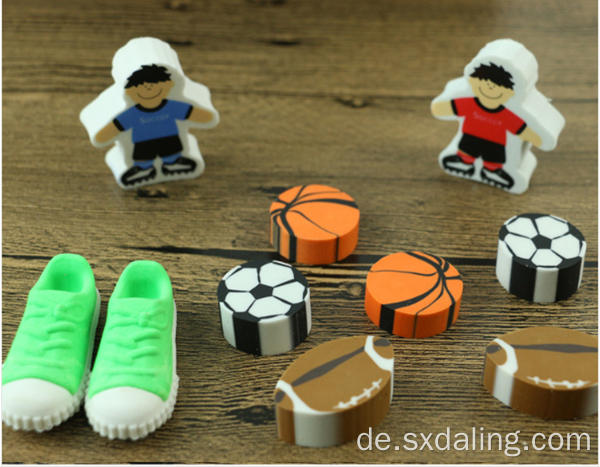 Neuheit Bunte 3D-Fußballschuhe geformte Radiergummi