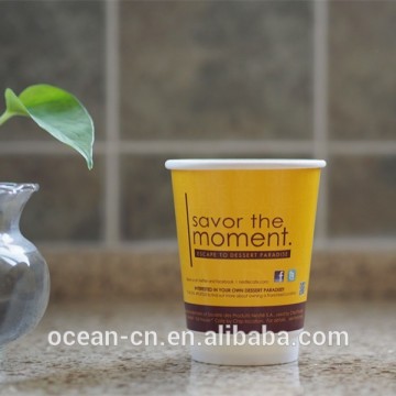 double wall printed disposable coffee paper cups