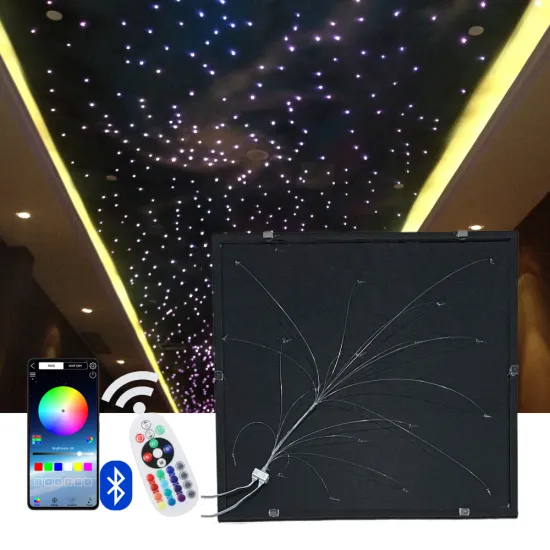 Magnetic LED Fiber Optic Starry Sky Panel Light 60x60cm 18 Stars - Easy Installation
