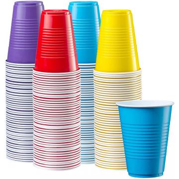 Disposable Assorted Colors Drinking Party Plastic Cups