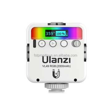 Ulanzi VL49 Mini RGB Rechargeable LED Video Light for GoPro & iPhone