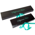 Fashion Black Hair Extension Packaging Box With Window