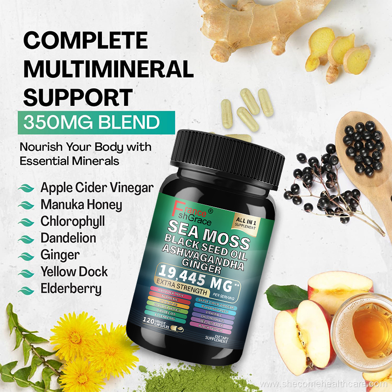 Black Seed Oil hair support Sea Moss supplement