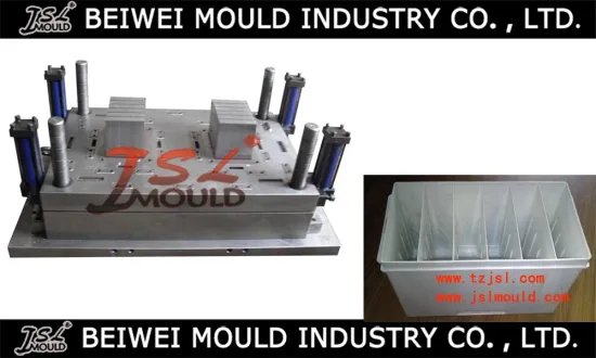 Injection plastic auto battery container mould