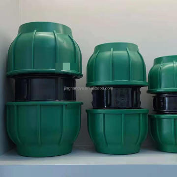 Raccordi di compressione HDPE e accoppiamenti PP per l'irrigazione agricola e tubi da giardino PE