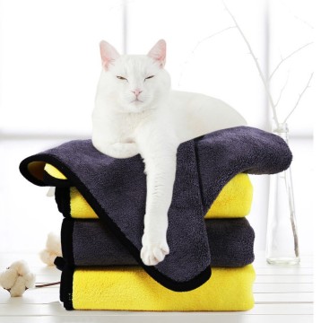 Custom Soft Pet Towels with Paw Embroidery
