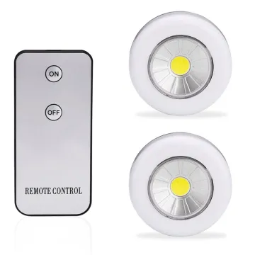 Wireless Night Light with Remote Control: COB LED Puck Light