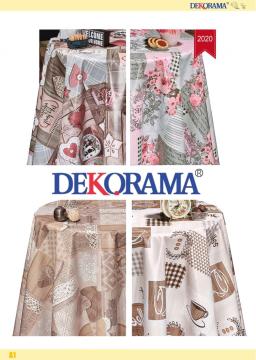Dekorama Vinyl tablecloths with non woven backing