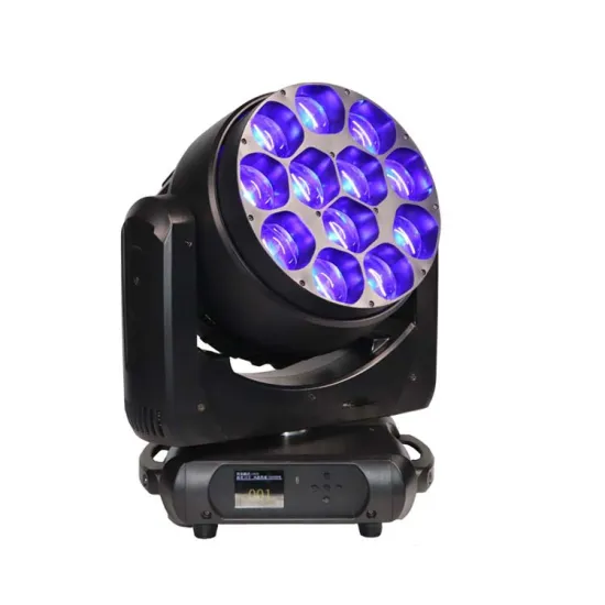 EL LCD Display 12 Pcs 40W RGBW Zoom Portable Stage LED Light