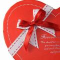 Δύο κομμάτια καρδιά σχήμα άκαμπτο κουτιά με 4C εκτύπωση, ιδανικό για μικρά δώρα ή σοκολάτες
