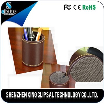 High quality Pu leather pen container in office pen holder