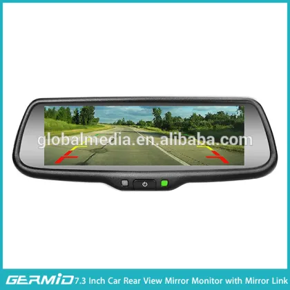 connected car technology wireless mirror link with 7.3 inch full display HD lcd monitor