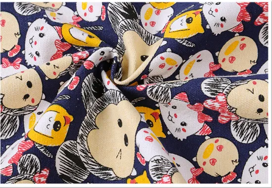 Printed Canvas Fabric for Home Textile/Bags/Tablecloth