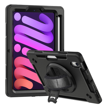 Heavy Duty TPU PC Hand Held Rotating Shockproof Tablet Case for iPad Mini 7 2024