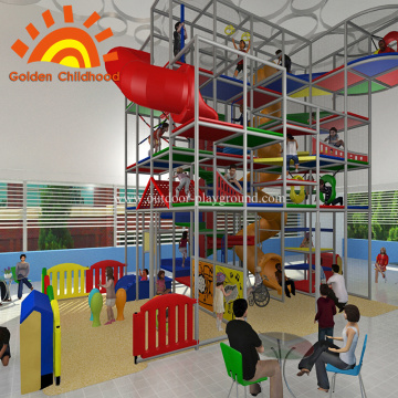 Indoor Kids Playground With Slide For Sale