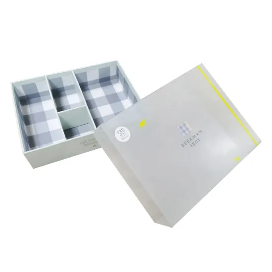 Custom tea drawer paper box with PVC sleeve