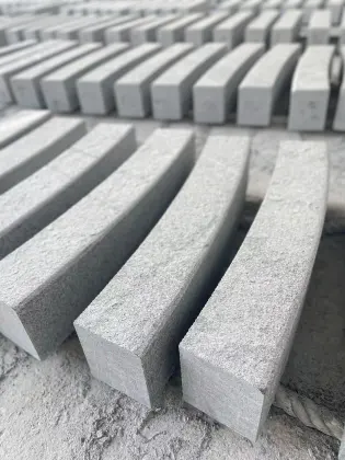 Affordable G654 Grey Granite Kerbstones and Bend Curbstones