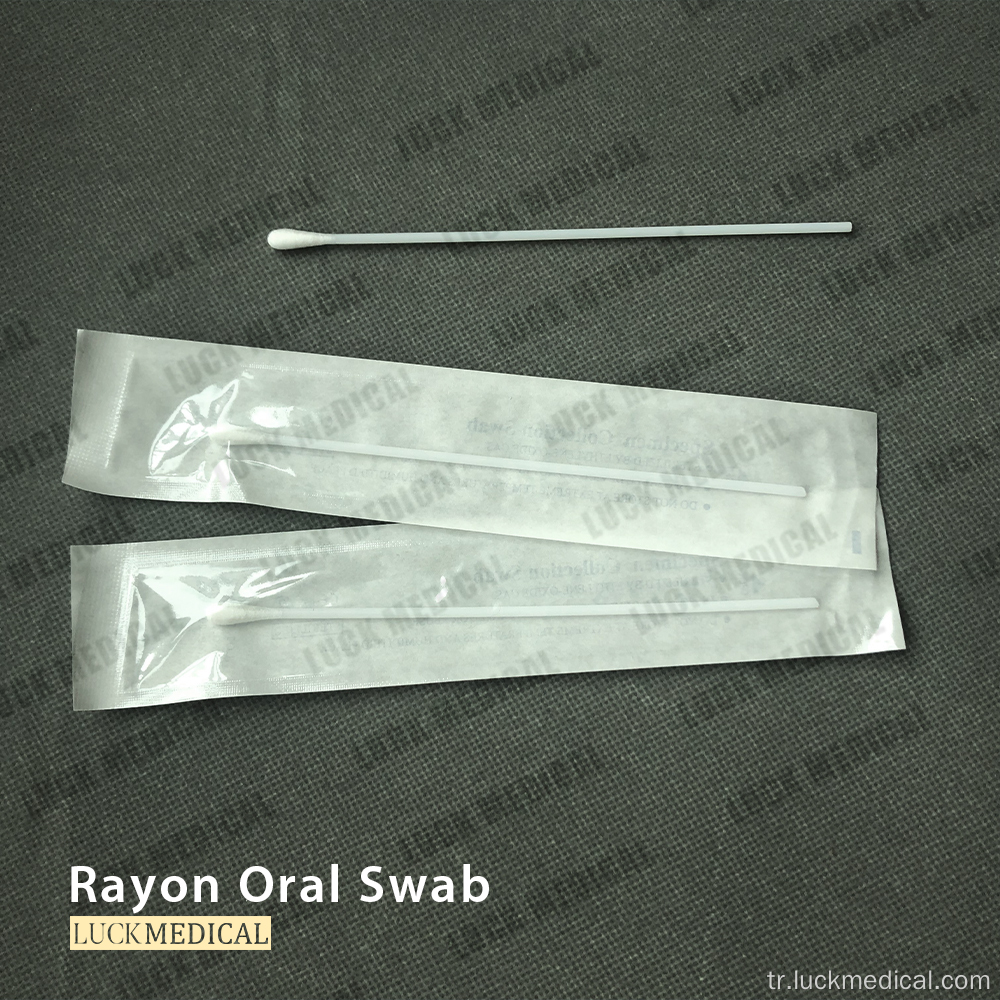 Taşıma Swab Rayon/ Polyester ayrı ayrı sarılmış CE