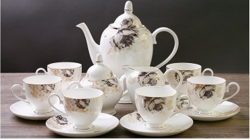 European style bone meal tea sets