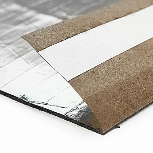 Acoustic Rubber Flooing Underlayment with Overlap