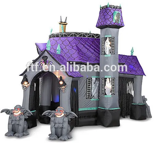 cheap haunted house inflatable bouncer castle for kids