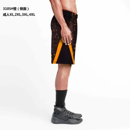 2016 basketball shorts high quality sporting shorts orange American basketball shorts