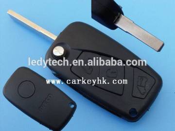 New Model for Black color Fiat 3 button flip remote key shell with "IVECO" logo