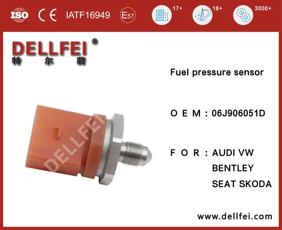 Diesel common rail pressure sensor 06J906051D for AUDI,VW,BENTLEY,SEAT,SKODA