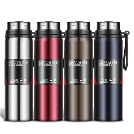 800ml/1000ml Double Layer cup Stainless Steel Water Bottle Vacuum Flasks Thermoses Outdoor Thermos Bottles Sports Travel Pot
