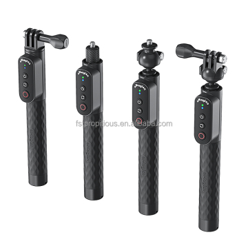 10m waterdichte 1m rekbare afstandsbediening selfie stick met polsband en anti-skid siliconengreep