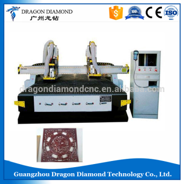 automatic 3d wood carving cnc router/wood carving cnc router with double spindle for 3d engraving LZ-2040