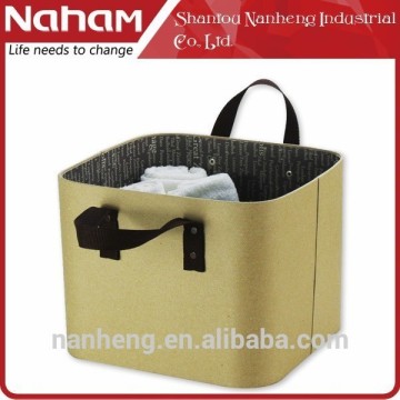 Naham hot selling quadrate washcloth storage tote basket