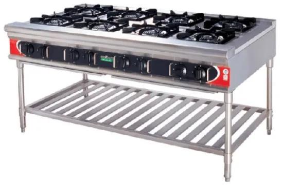 USA stand style gas ranges, 8-burners
