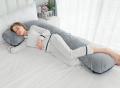 Cuscino di gravidanza a forma di L per dormire laterale