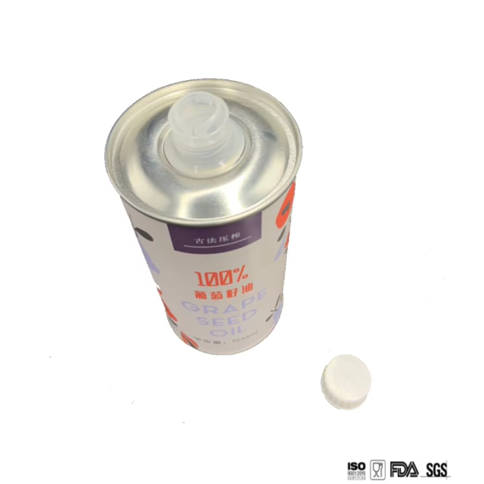 DADI 350ml Olive Oil Round Food Grade Tin