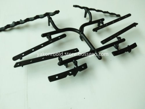 Plastic injection mold auto air vent molding