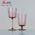 Pink Wine Glasses Crystal Glasses Vintage Wine Glasses