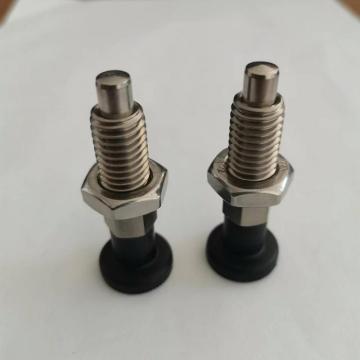 Stainless steel M12*6*6 indexing plunger with locking nut