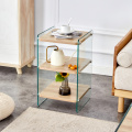 Three Layer Storage Edge Coffee Table for Home