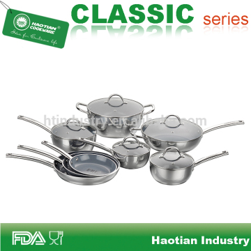 Aluminum Mirror Ceramic Coated Cookware Set