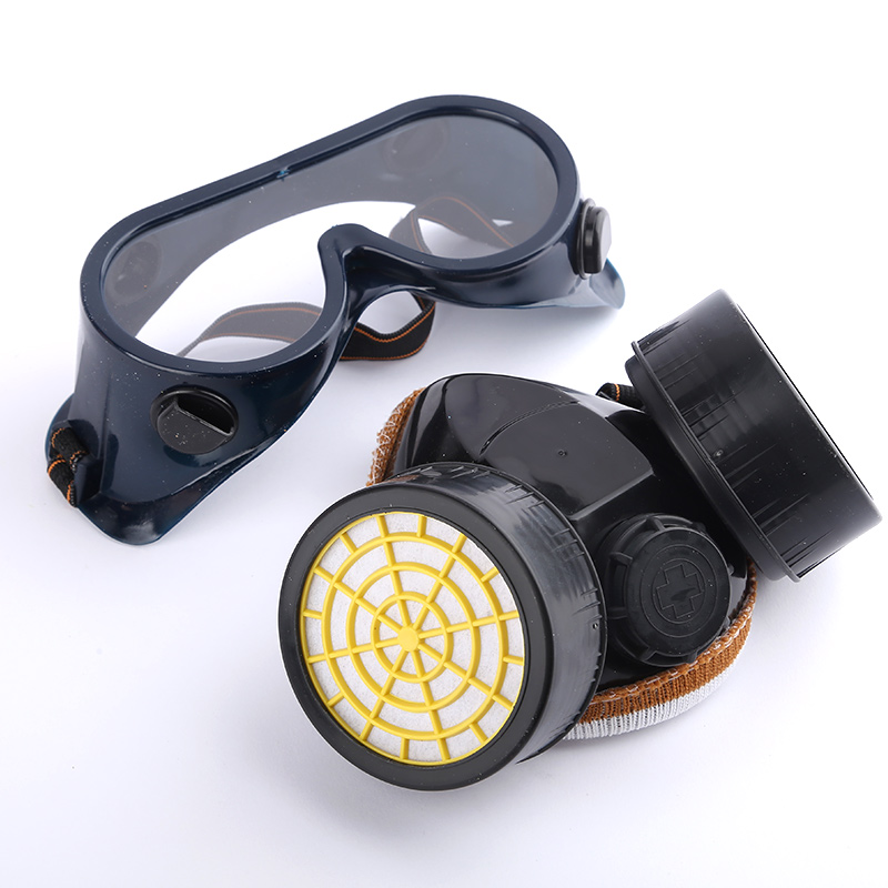two-piece gas mask