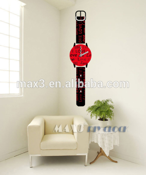 MAX3 Original brand wall decal watch shaped wall clock