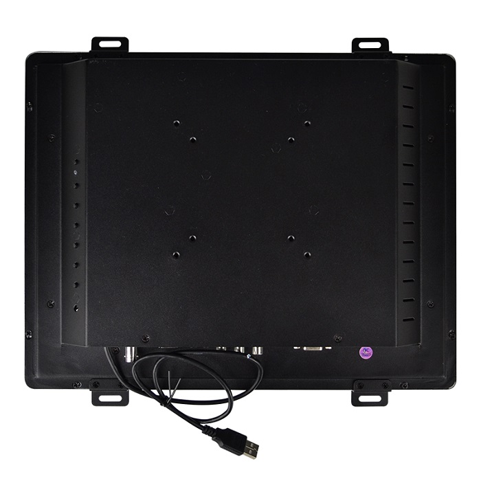 Square screen Open Frame PCAP touch monitor back view