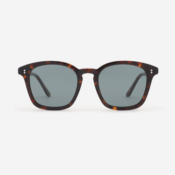 Square Key-hold Acetate Men's Sunglasses