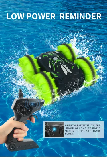 Amphibious RC Car Off Road Buggy Radio Control 2.4GHz 4WD High Speed Climbing Vehicle For Children Boys Toys Twist- Desert Drift