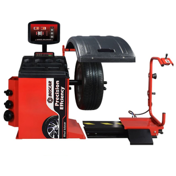 CE Certified 28'' Automatic Wheel Balancing Machine with Extended Spindle and Laser Positioning