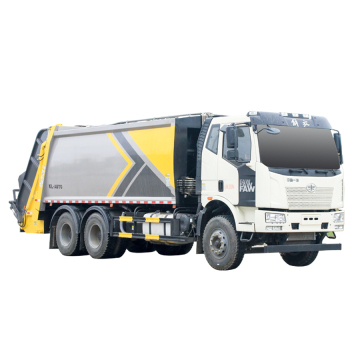 Sanitasyon Hizmetleri için China Faw tarafından 290 HP 4VBE34RW3 Motorlu Özelleştirilmiş 6x4 Sıkıştırılmış Çöp Kamyonu